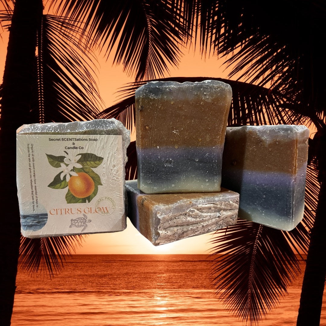 Handmade with care, our natural soap is a luxurious blend of premium ingredients, perfect for elevating your daily skincare routine. Crafted with a thoughtful combination of Orange Clove Essential Oil, Olive Oil, Canola Oil, Coconut Essential Oil, Avocado Essential Oil, vegan palm oil, Shorea Essential Butter imported from India, and Dead Sea salt, this soap offers a harmonious fusion of nourishment and indulgence. Handmade Soap 