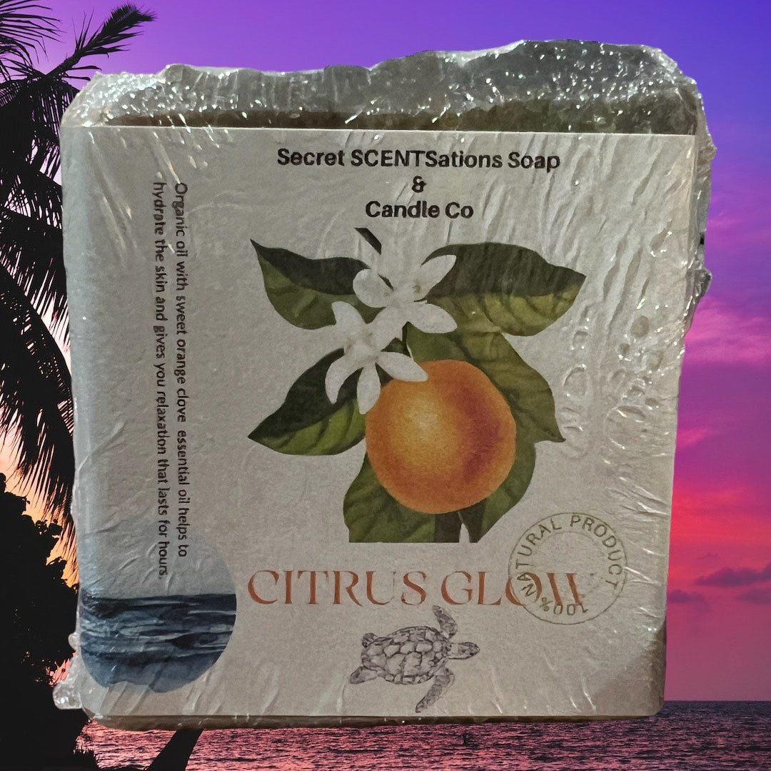 Citrus Glow Orange Clove Essential Oil Soap Hand Made Soap Organic