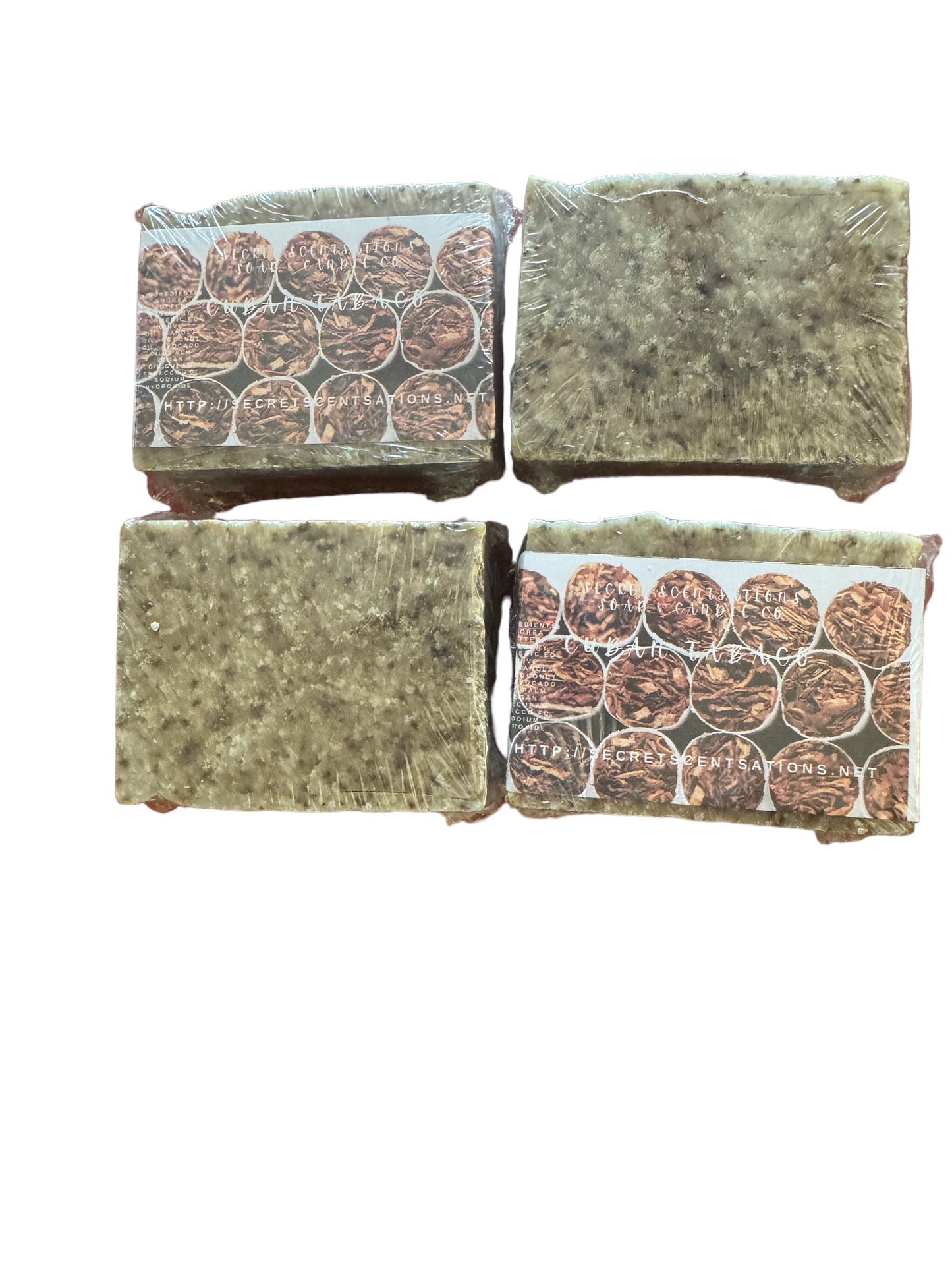 Cuban Tobacco with Flaxseed & Turmeric Handmade Soap