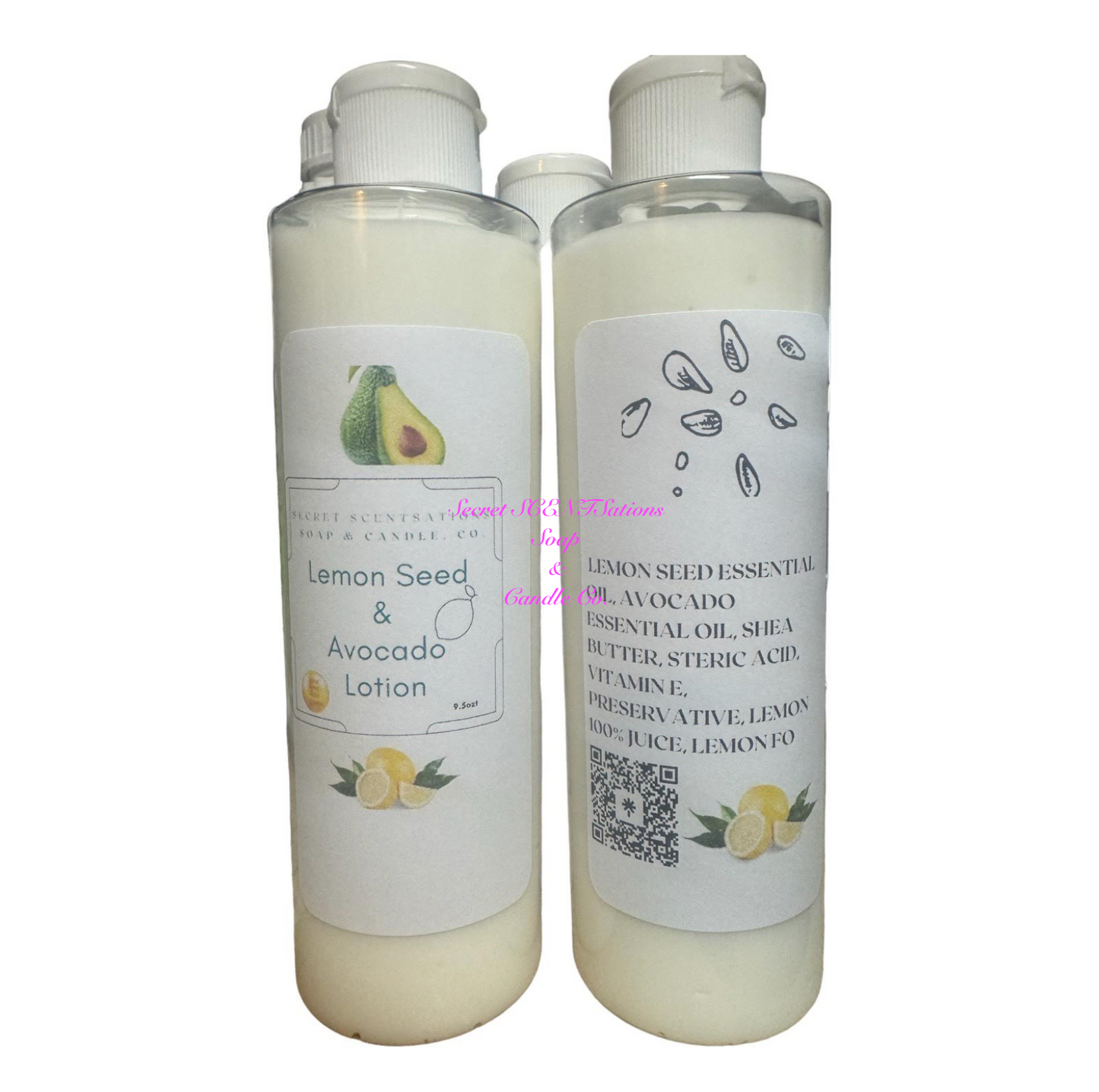 Lemon Seed and Avocado essential Oil Lotion with Vitamin E 9.5 ounces