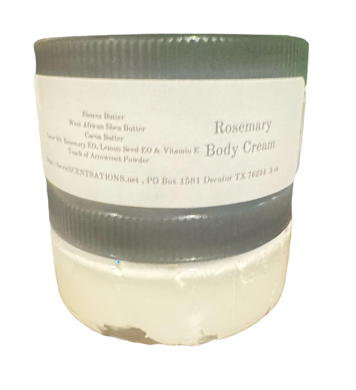 Rosemary, Lemon Seed and Castor Essential Oil Body Butter.
